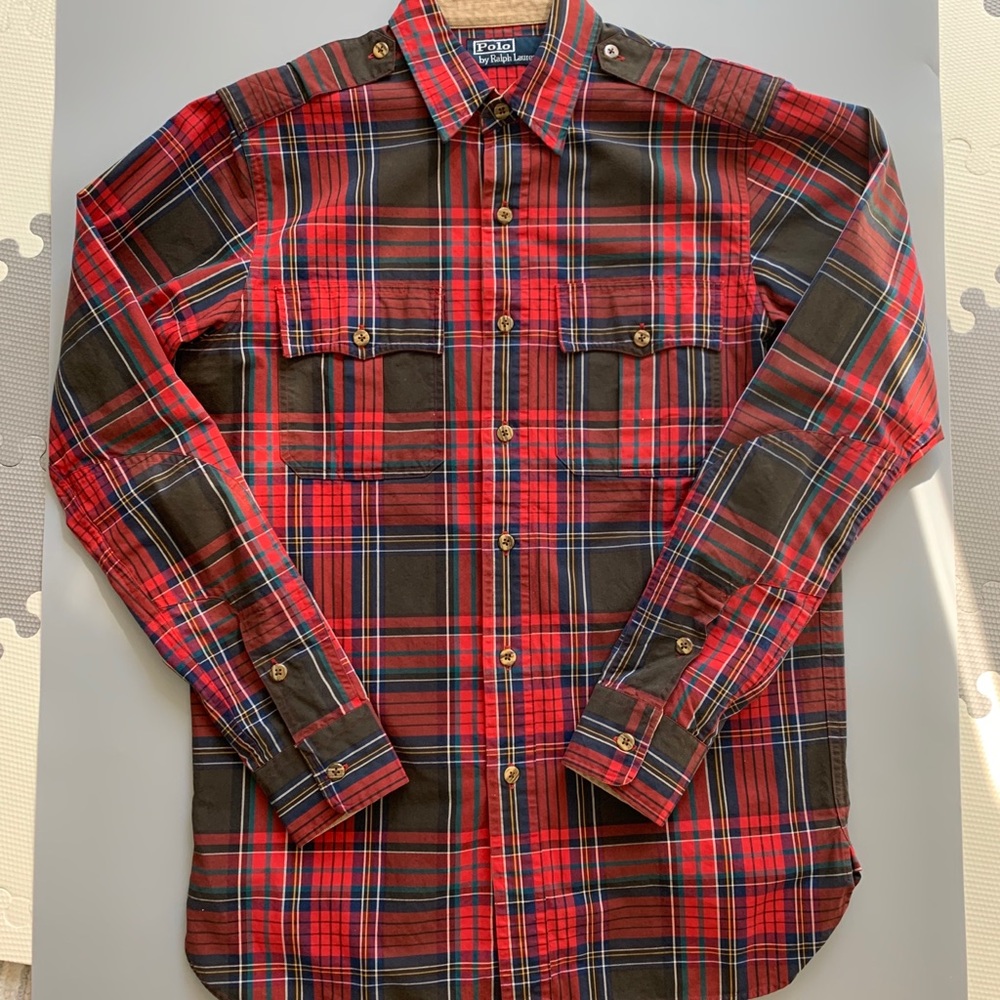 Polo Ralph Lauren Men’s L/S Plaid Shirt -S
